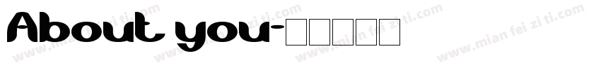 About you字体转换